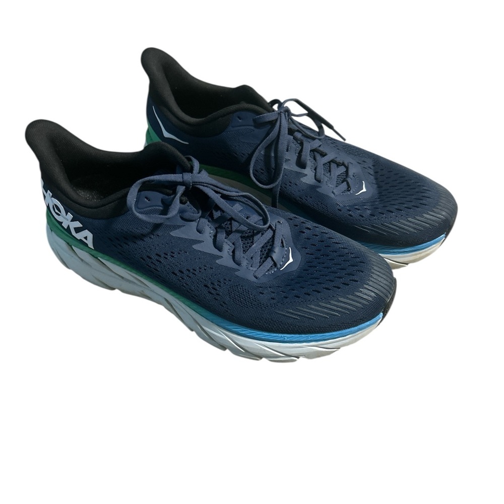 Hoka One One Clifton 7 Blue Running Shoes   Size 11